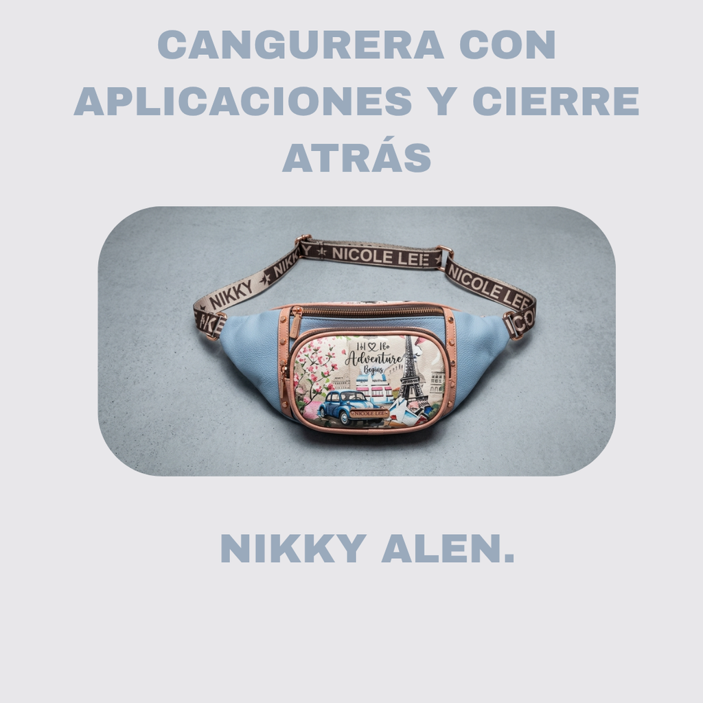 CANGURERA CON APLICACIONES Y CIERRE ATRÁS