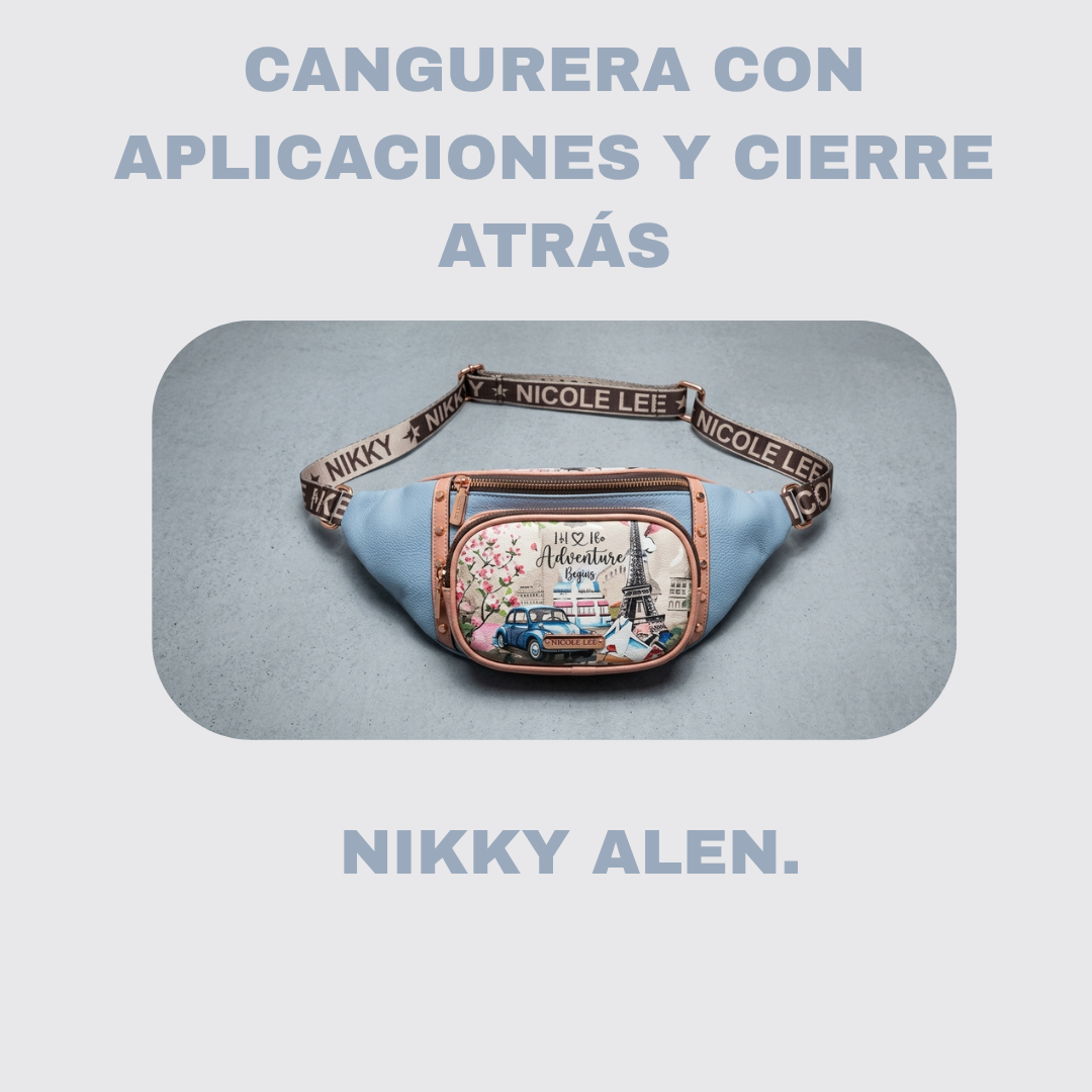 CANGURERA CON APLICACIONES Y CIERRE ATRÁS