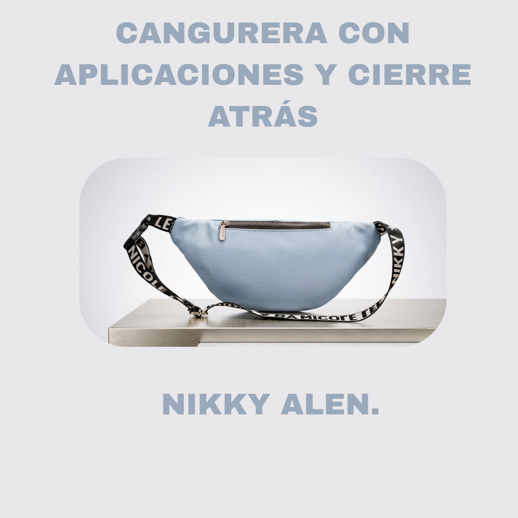 CANGURERA CON APLICACIONES Y CIERRE ATRÁS