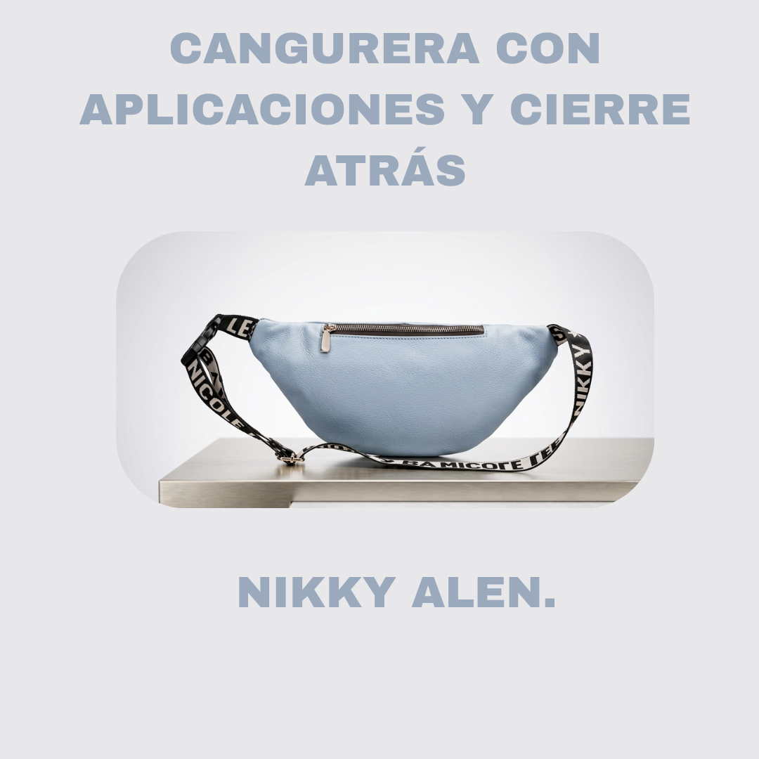 CANGURERA CON APLICACIONES Y CIERRE ATRÁS